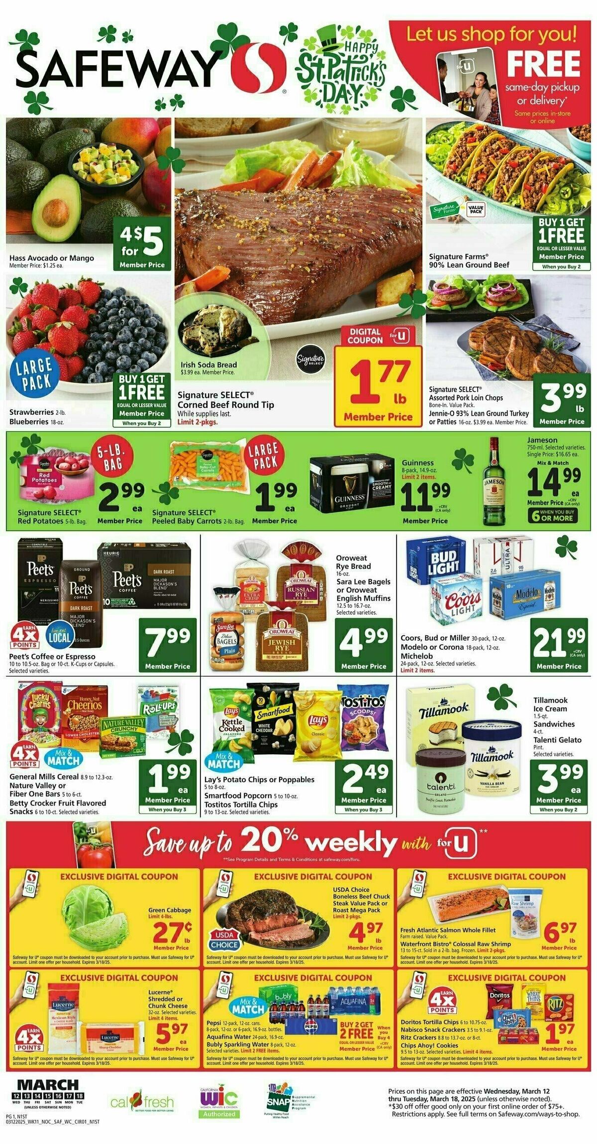 Safeway Weekly Ad from March 12