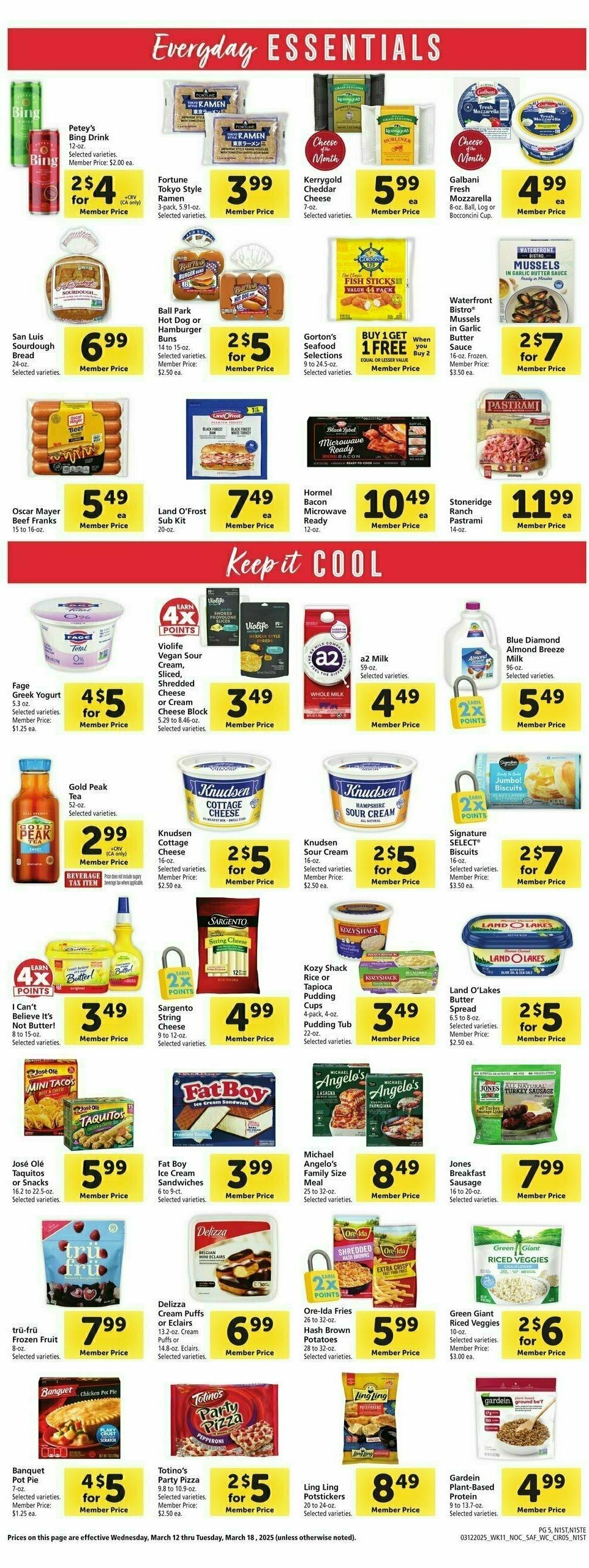 Safeway Weekly Ad from March 12