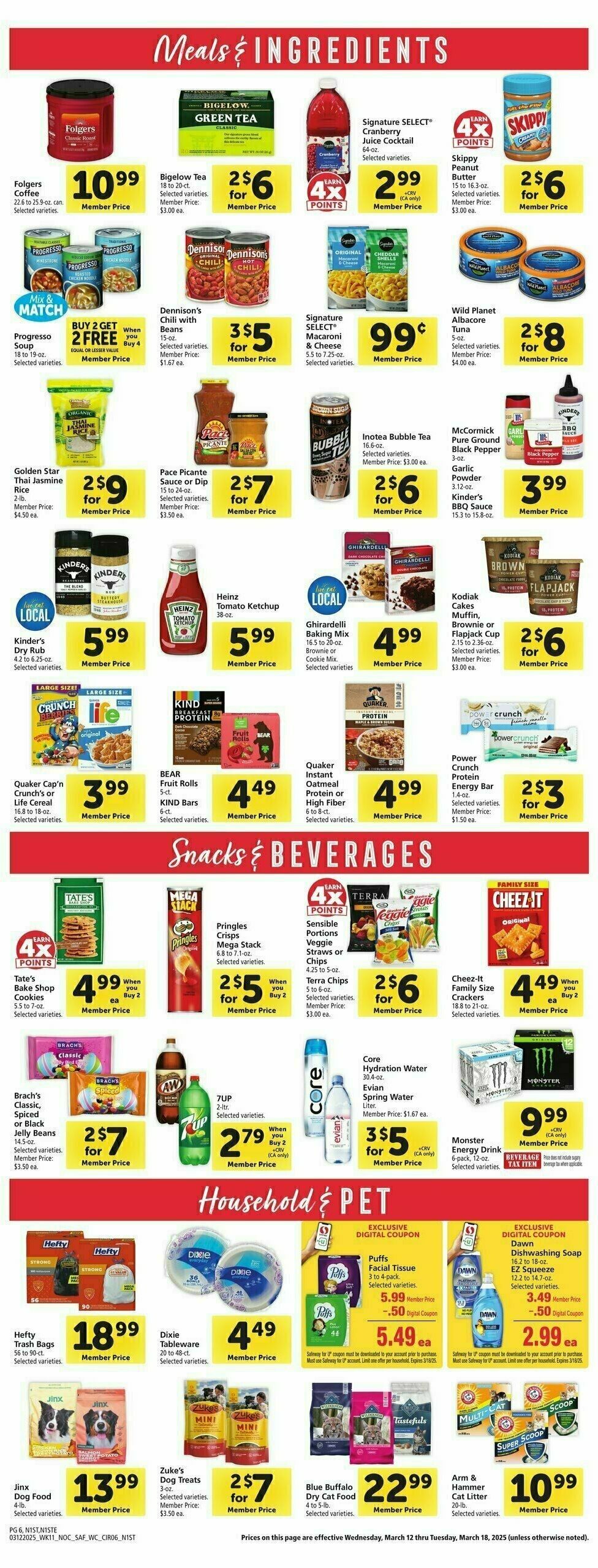 Safeway Weekly Ad from March 12