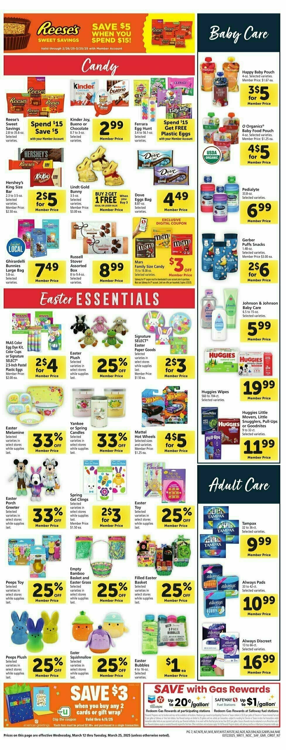 Safeway Weekly Ad from March 12