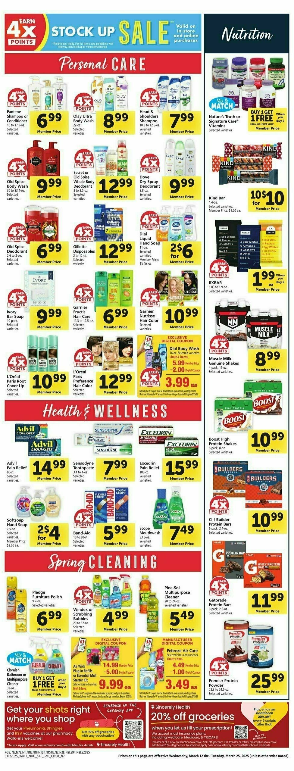 Safeway Weekly Ad from March 12