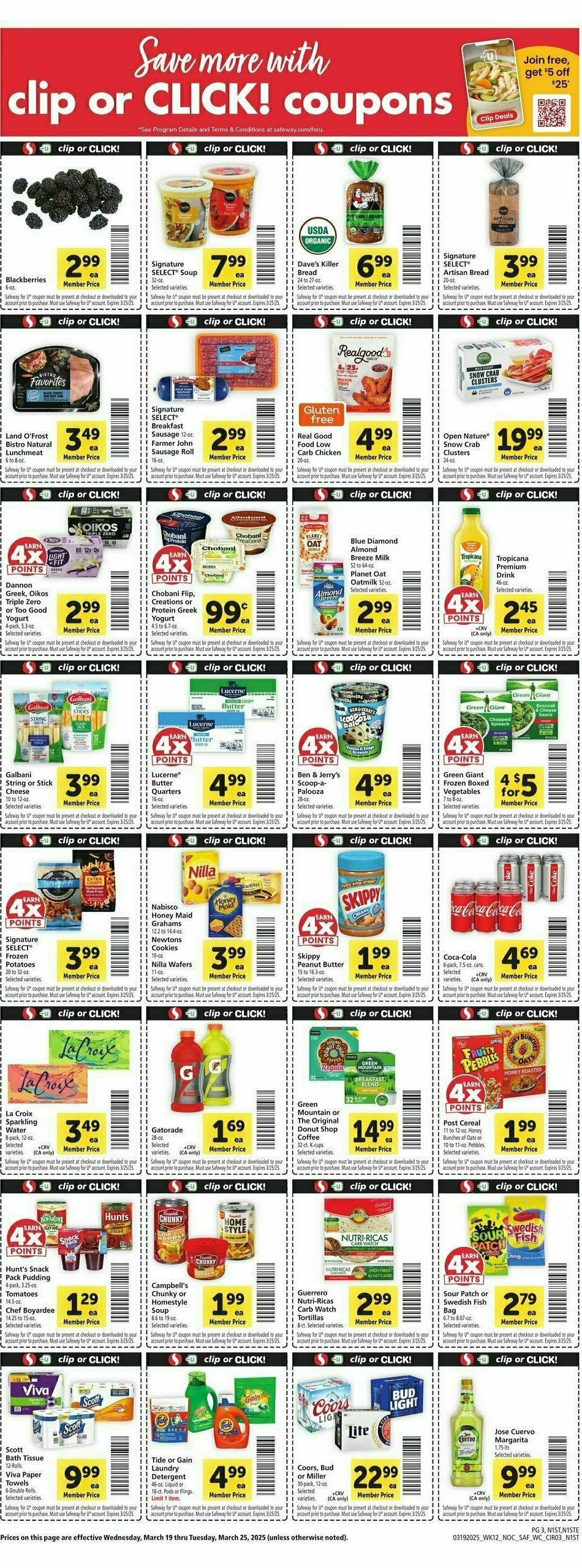 Safeway Weekly Ad from March 19