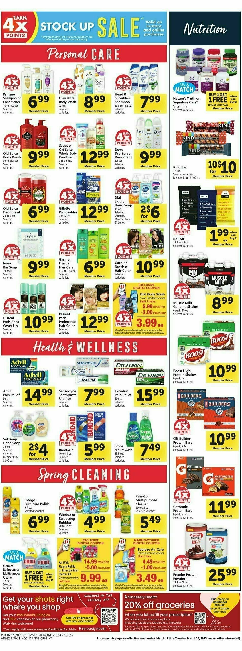 Safeway Weekly Ad from March 19