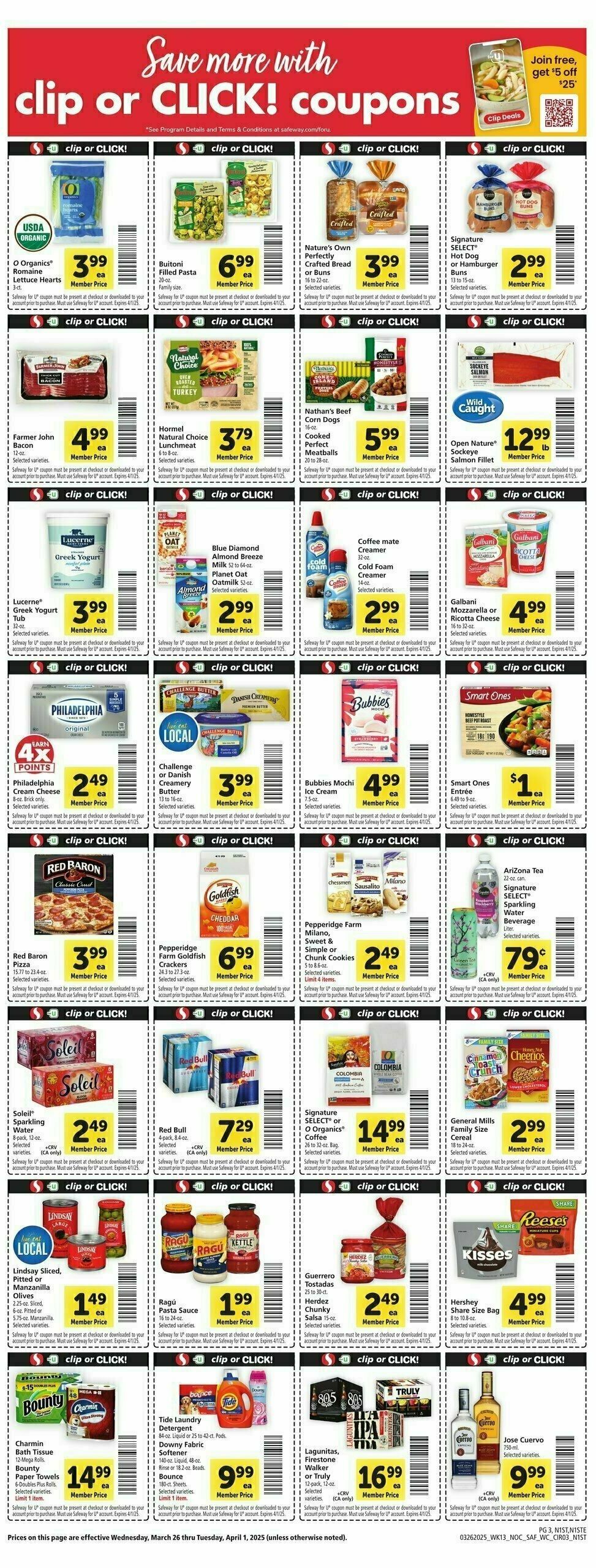 Safeway Weekly Ad from March 26