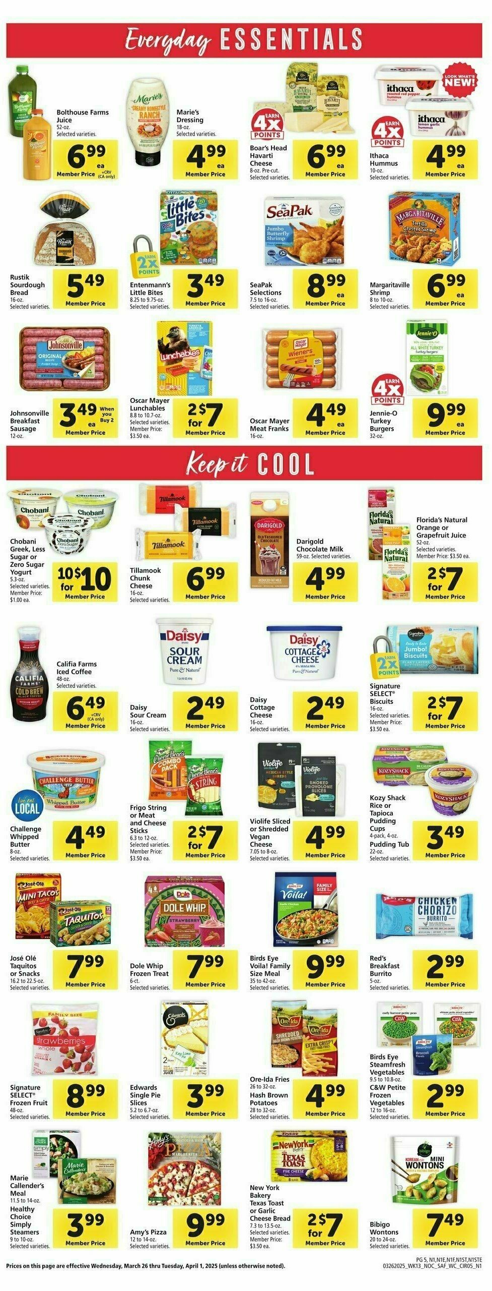Safeway Weekly Ad from March 26