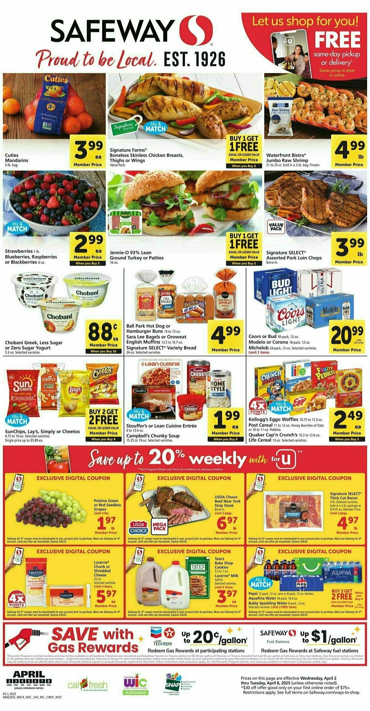 Safeway Weekly Ad from April 2