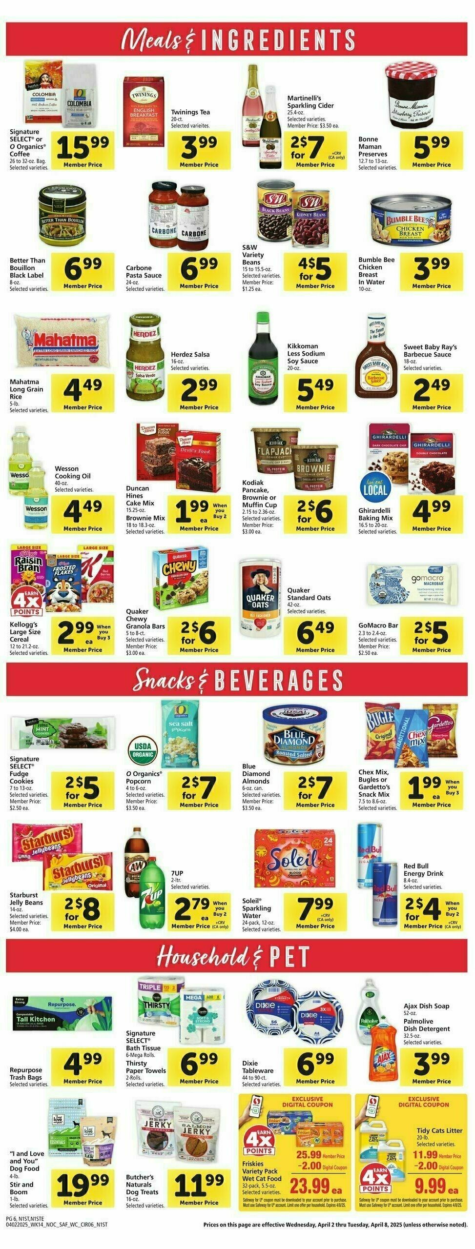Safeway Weekly Ad from April 2