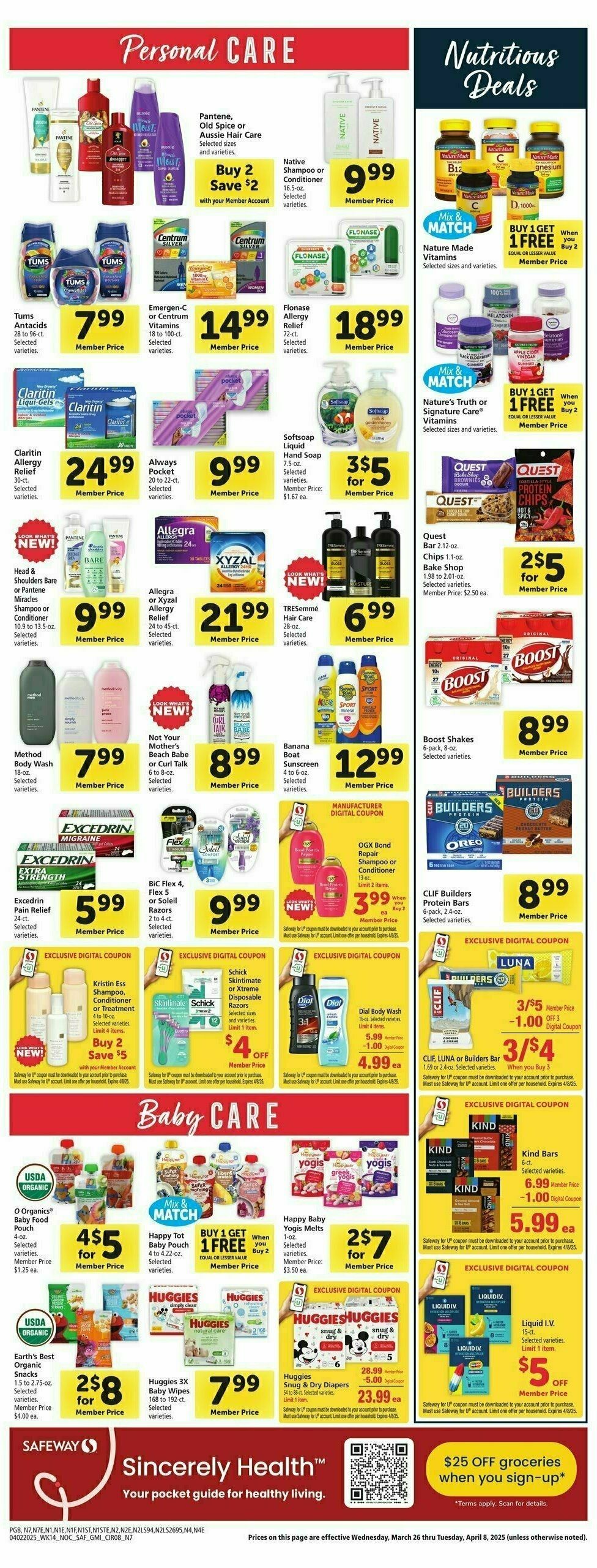 Safeway Weekly Ad from April 2