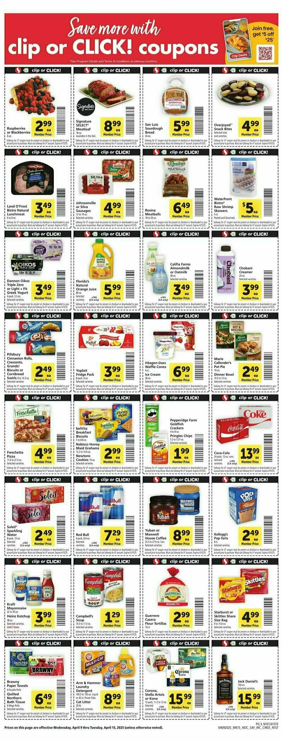Safeway Weekly Ad from April 9