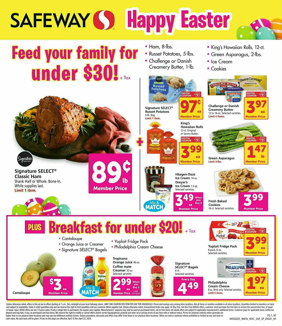 Safeway Specialty Publication Weekly Ad from April 16