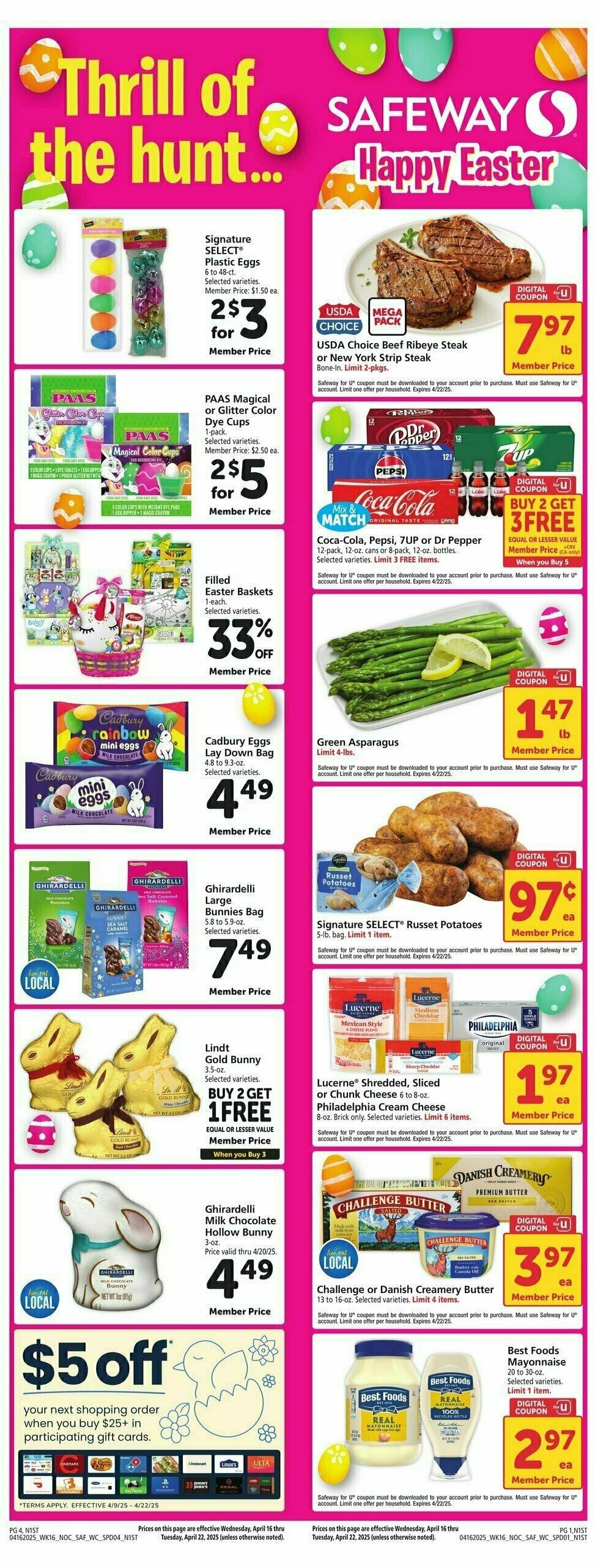 Safeway Weekly Ad from April 16