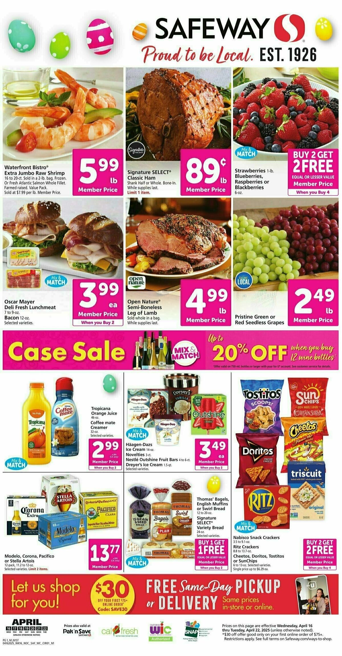 Safeway Weekly Ad from April 16