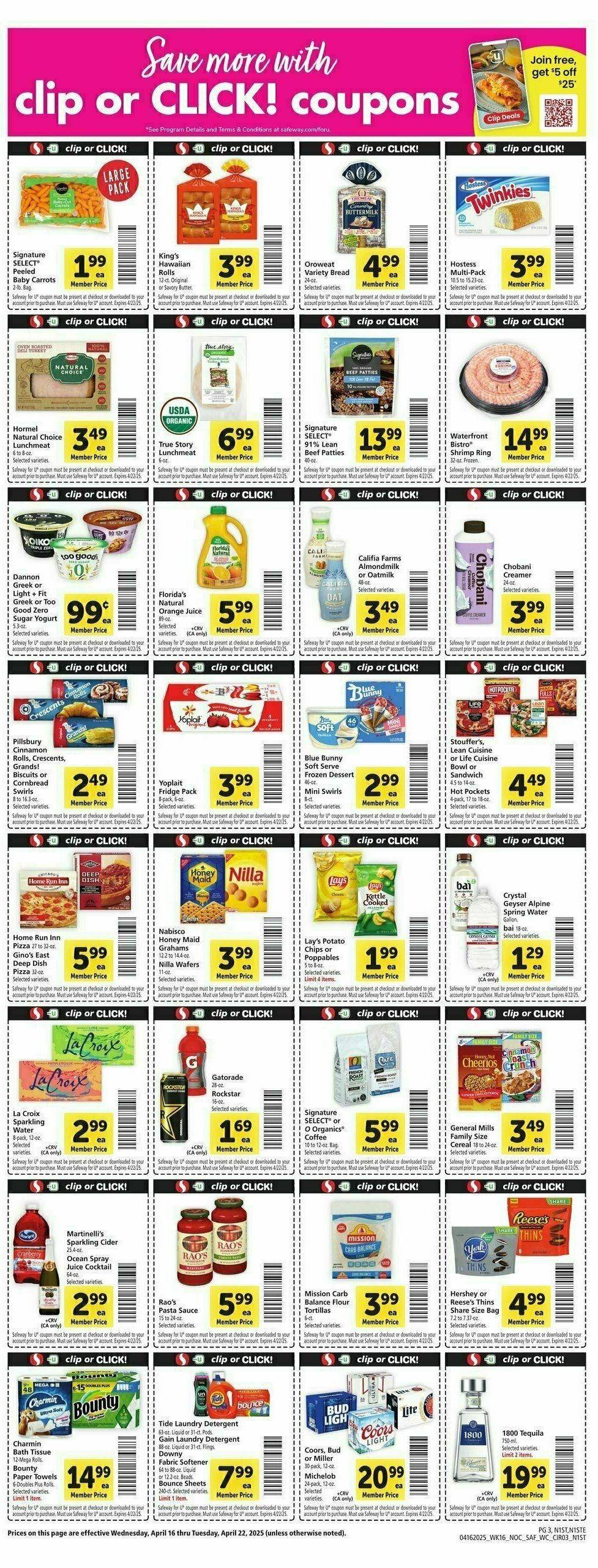 Safeway Weekly Ad from April 16