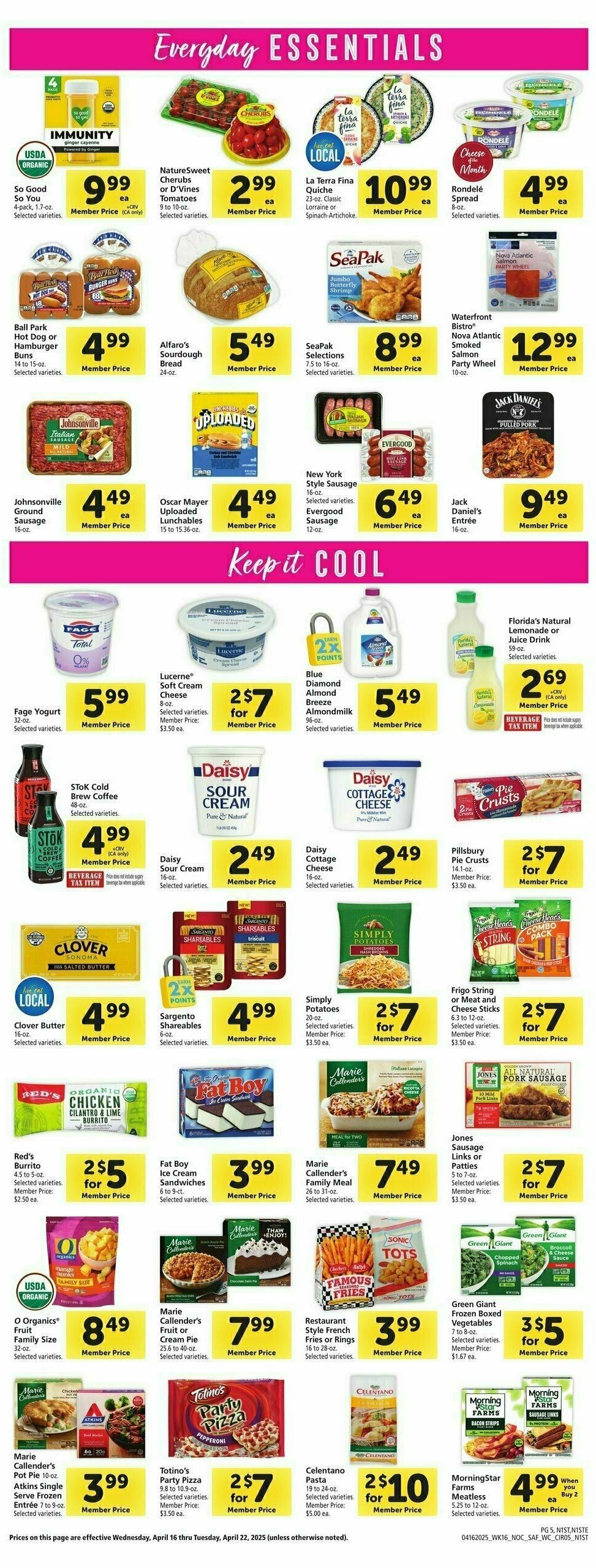Safeway Weekly Ad from April 16