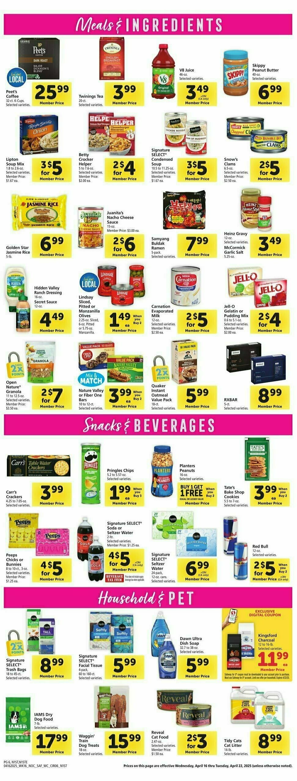 Safeway Weekly Ad from April 16
