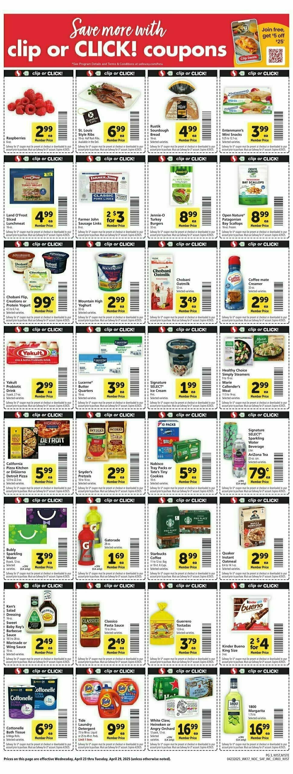 Safeway Weekly Ad from April 23
