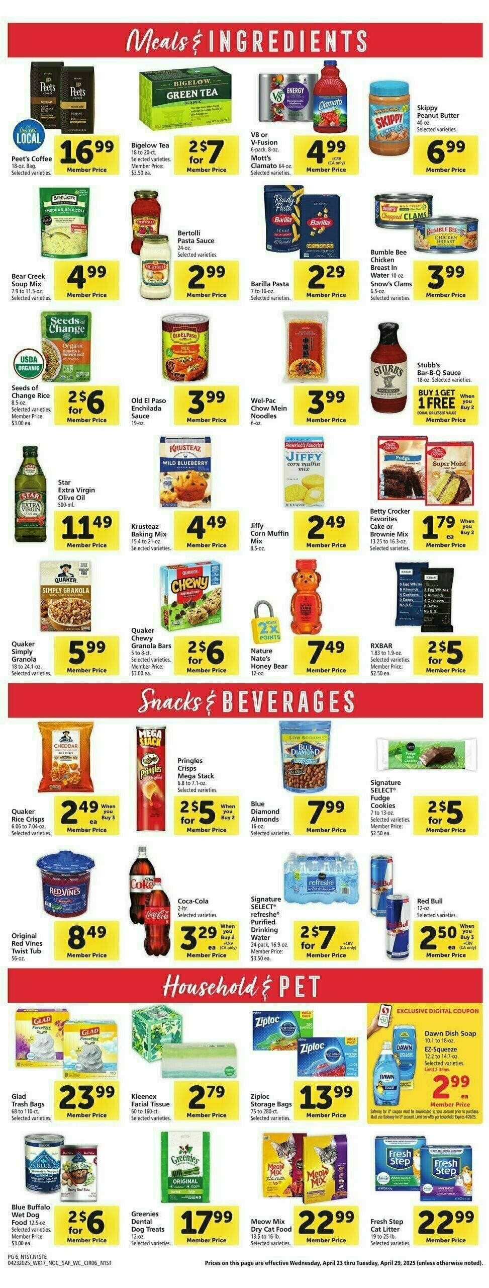 Safeway Weekly Ad from April 23