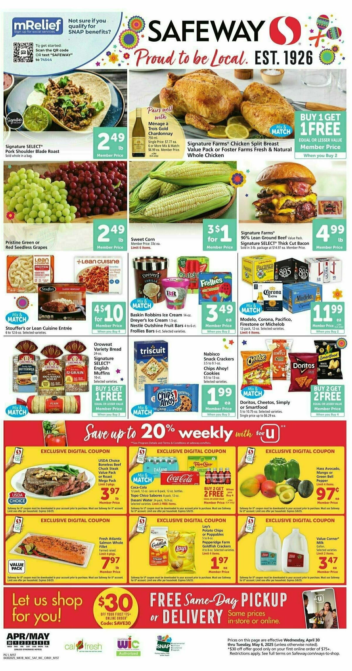 Safeway Weekly Ad from April 30