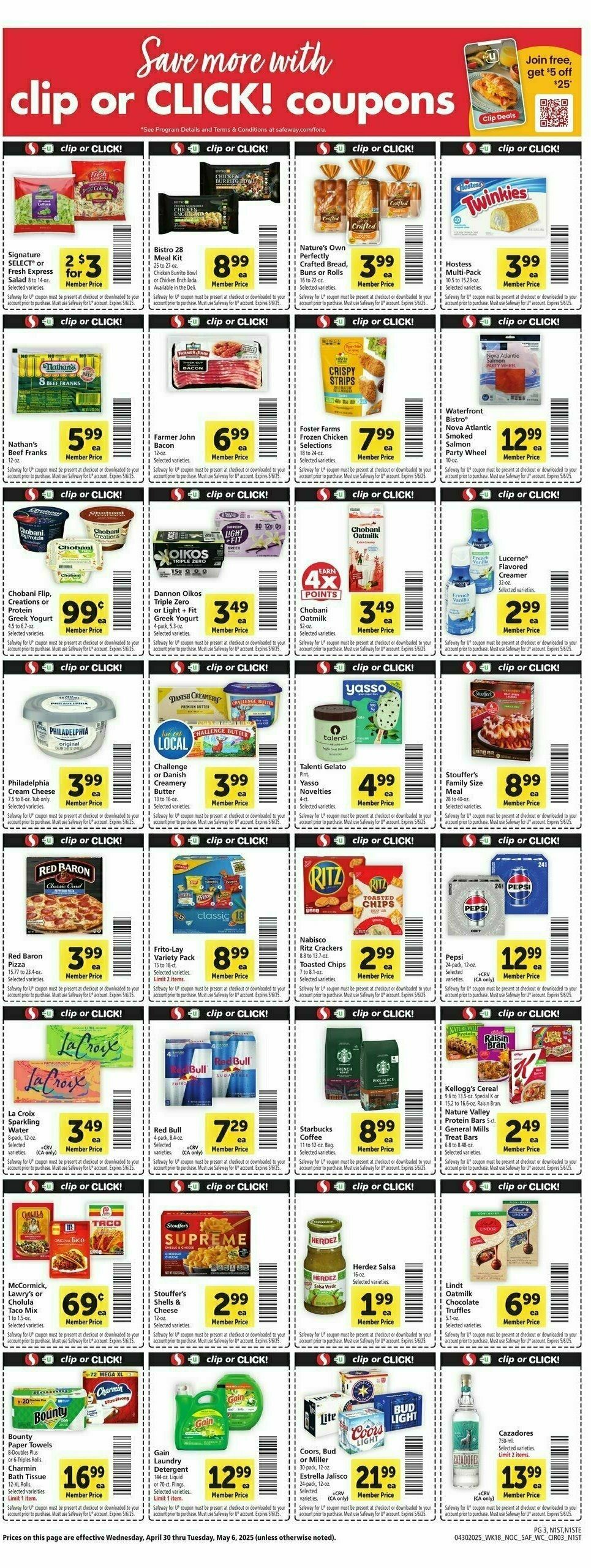 Safeway Weekly Ad from April 30