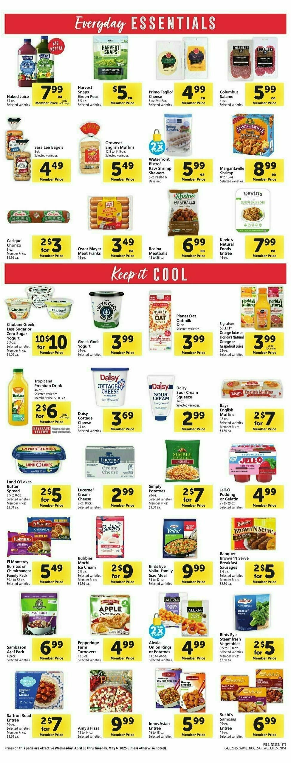 Safeway Weekly Ad from April 30