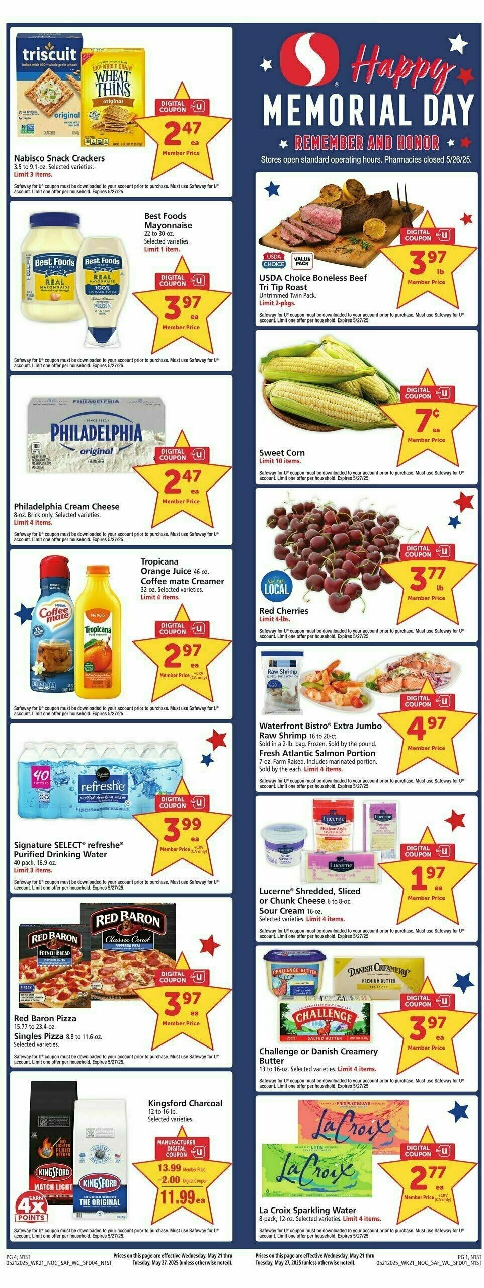 Safeway Weekly Ad from May 21