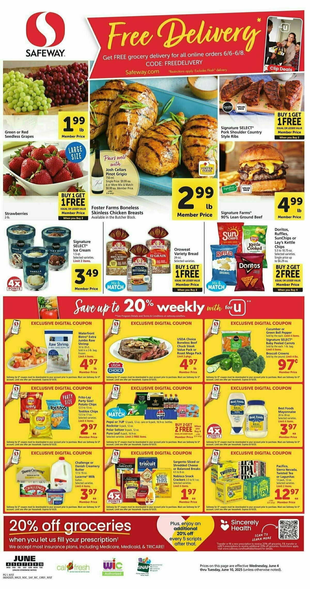 Safeway Weekly Ad from June 4