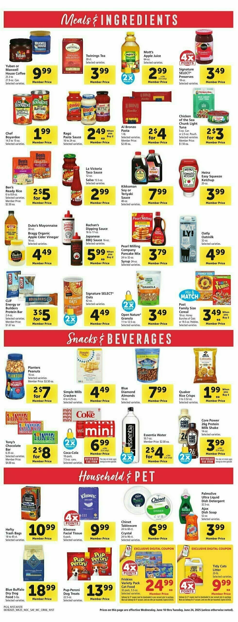 Safeway Weekly Ad from June 18