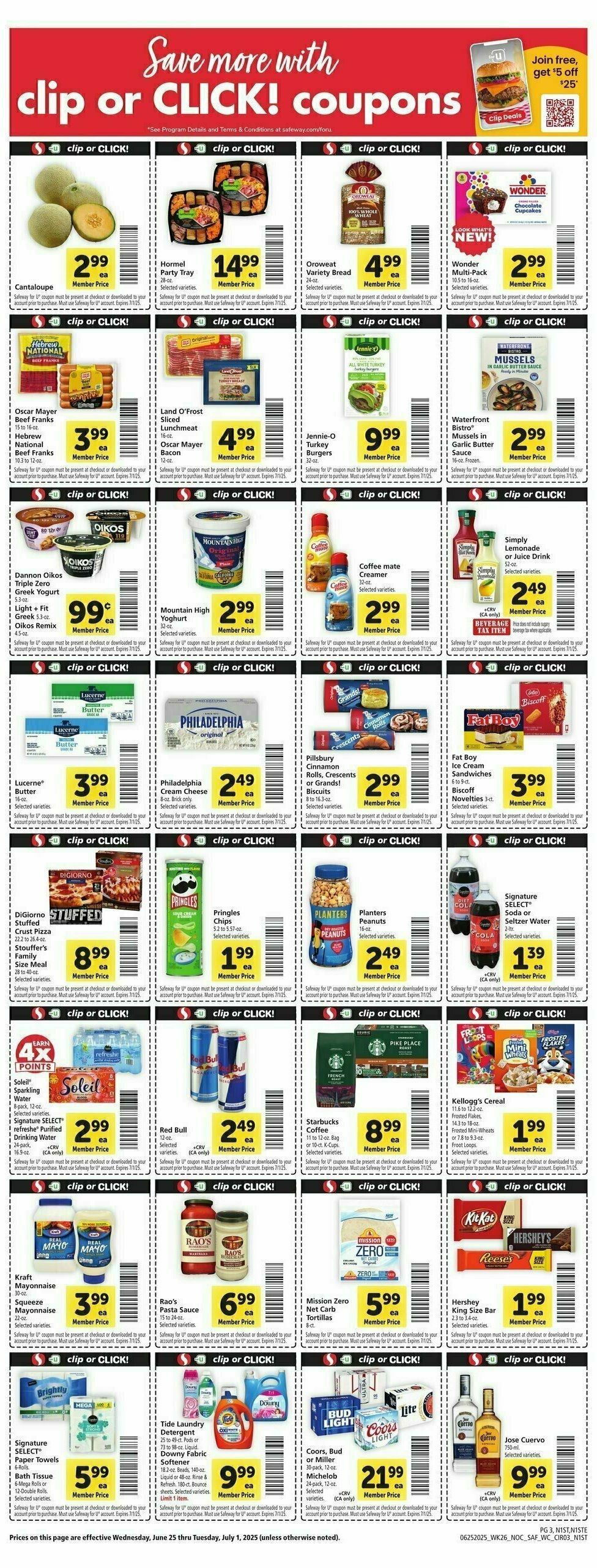Safeway Weekly Ad from June 25