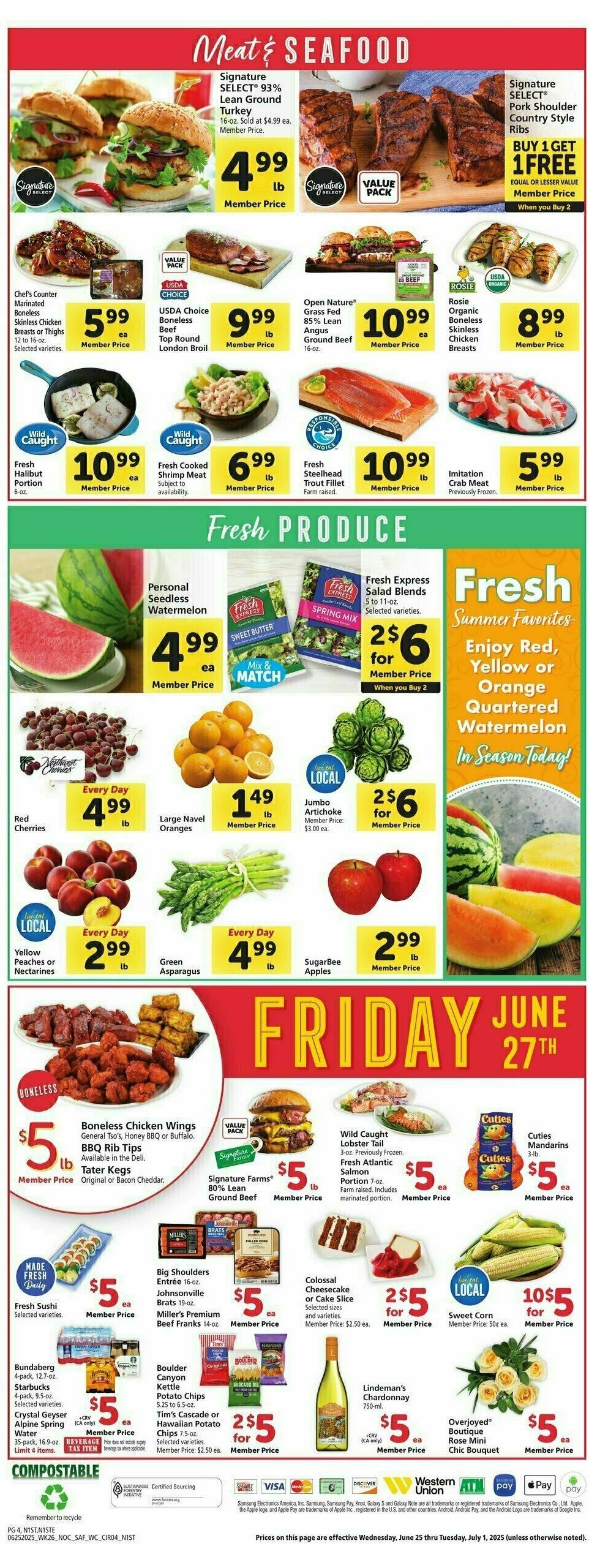 Safeway Weekly Ad from June 25