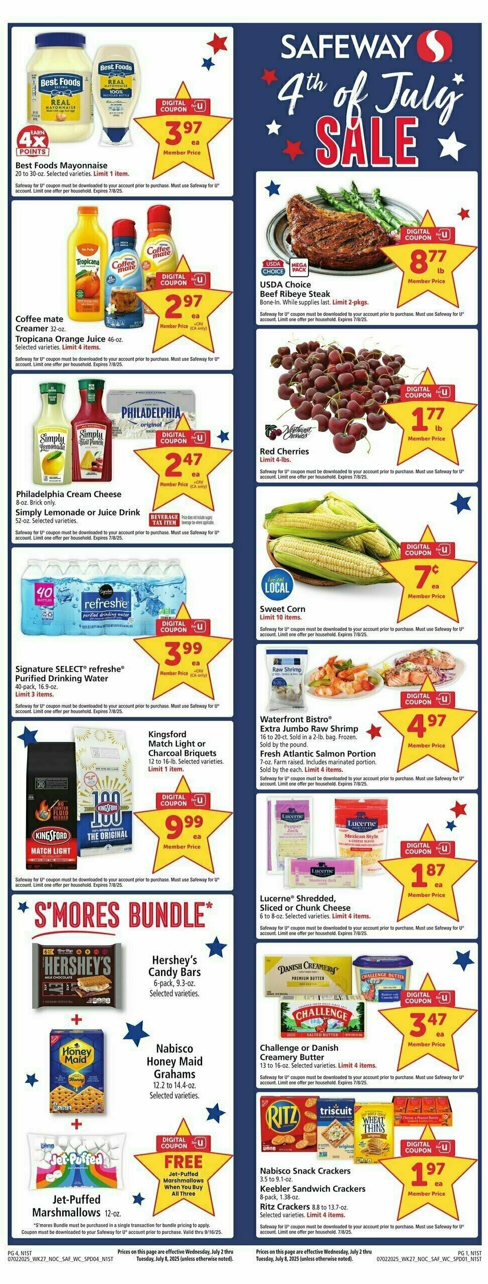 Safeway Weekly Ad from July 2