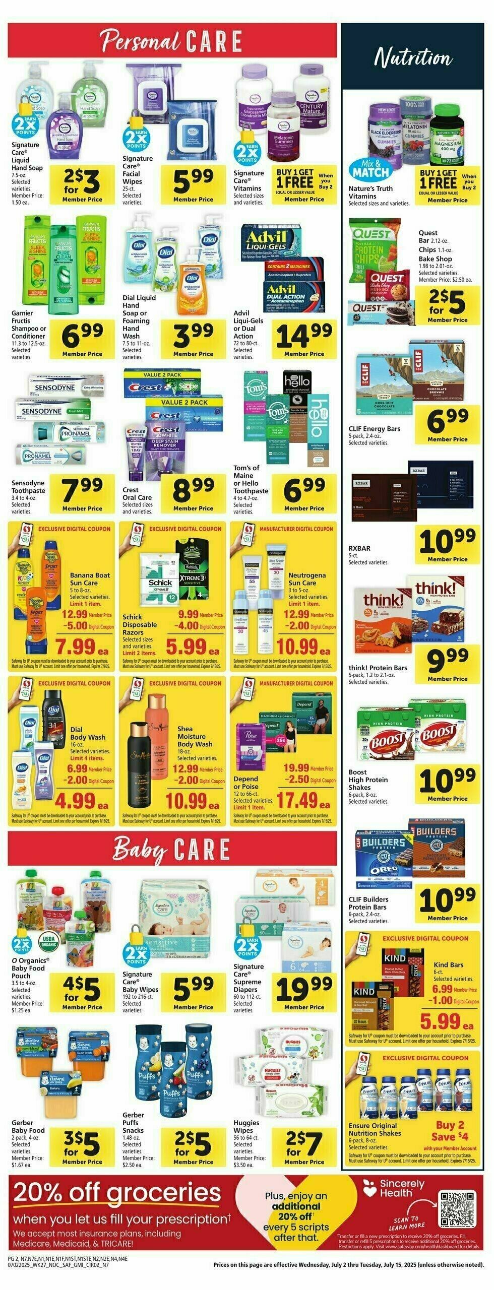Safeway Weekly Ad from July 2