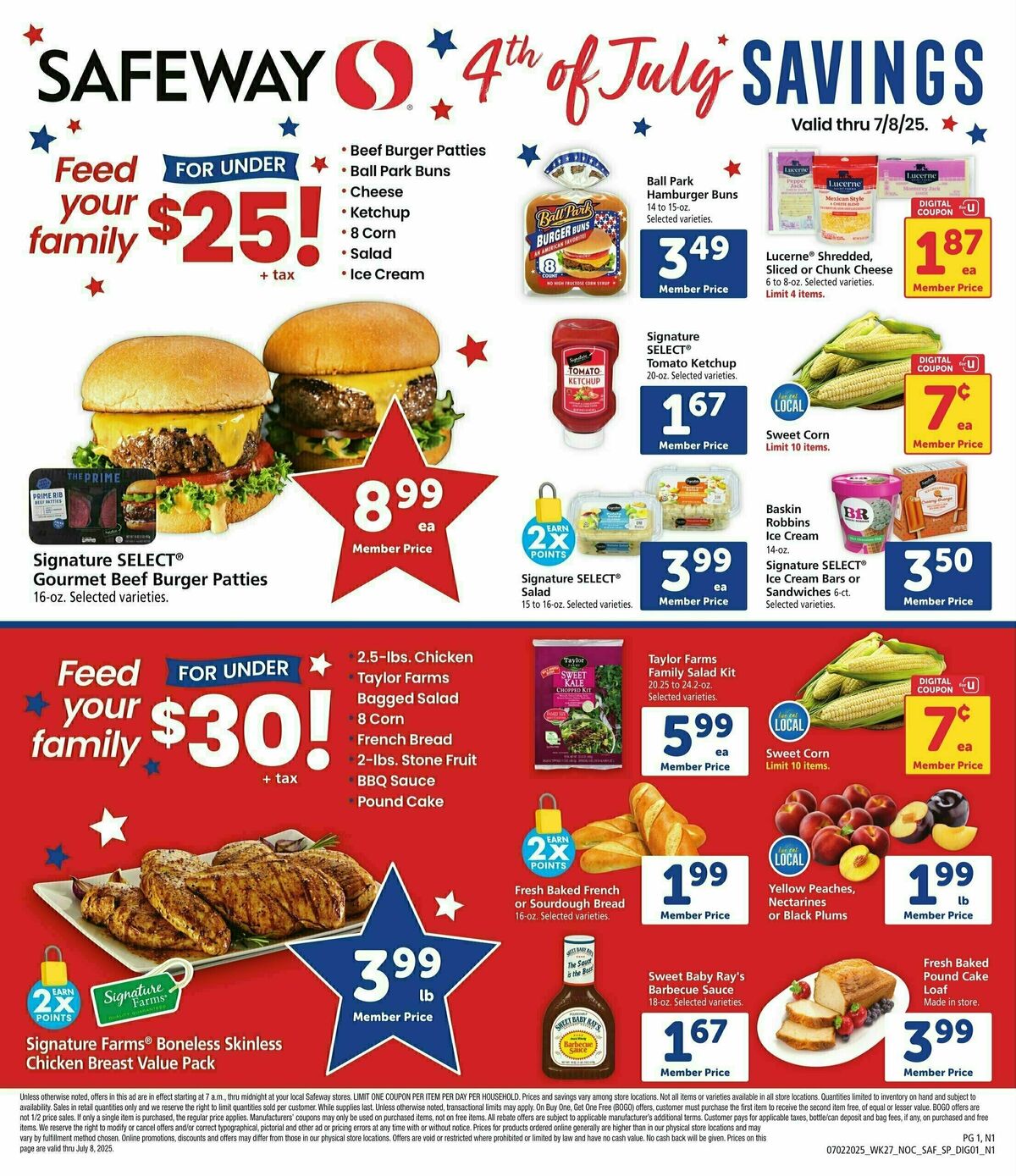 Safeway Specialty Publication Weekly Ad from July 2