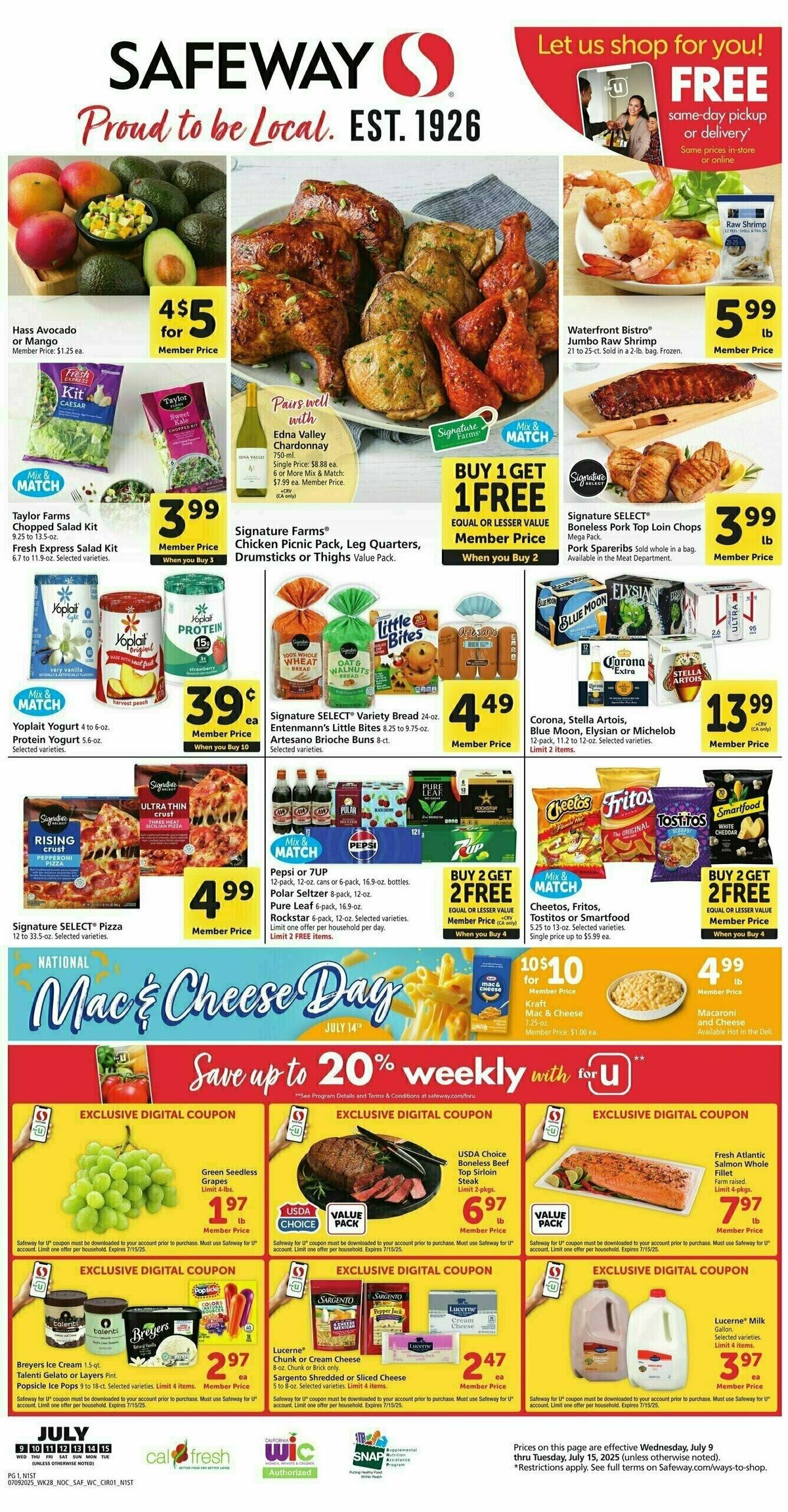 Safeway Weekly Ad from July 9