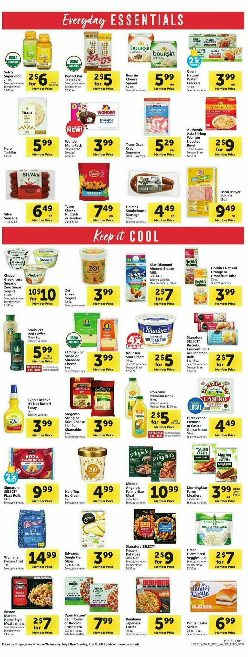 Safeway Weekly Ad from July 9