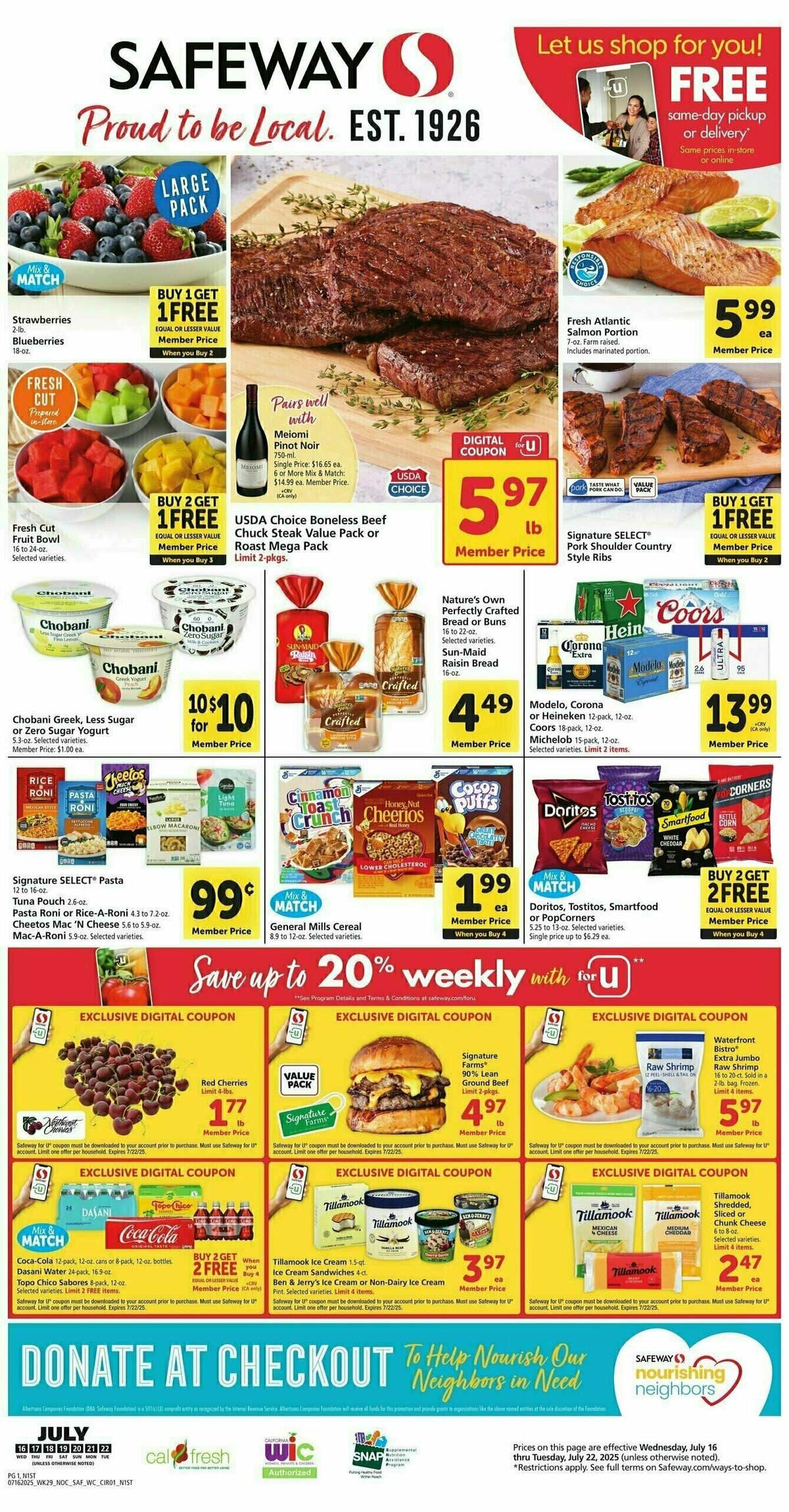 Safeway Weekly Ad from July 16