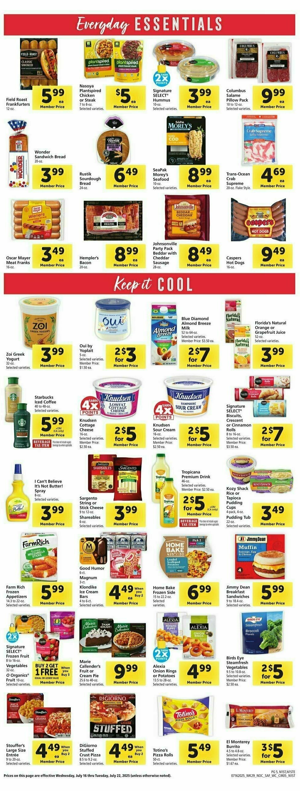 Safeway Weekly Ad from July 16