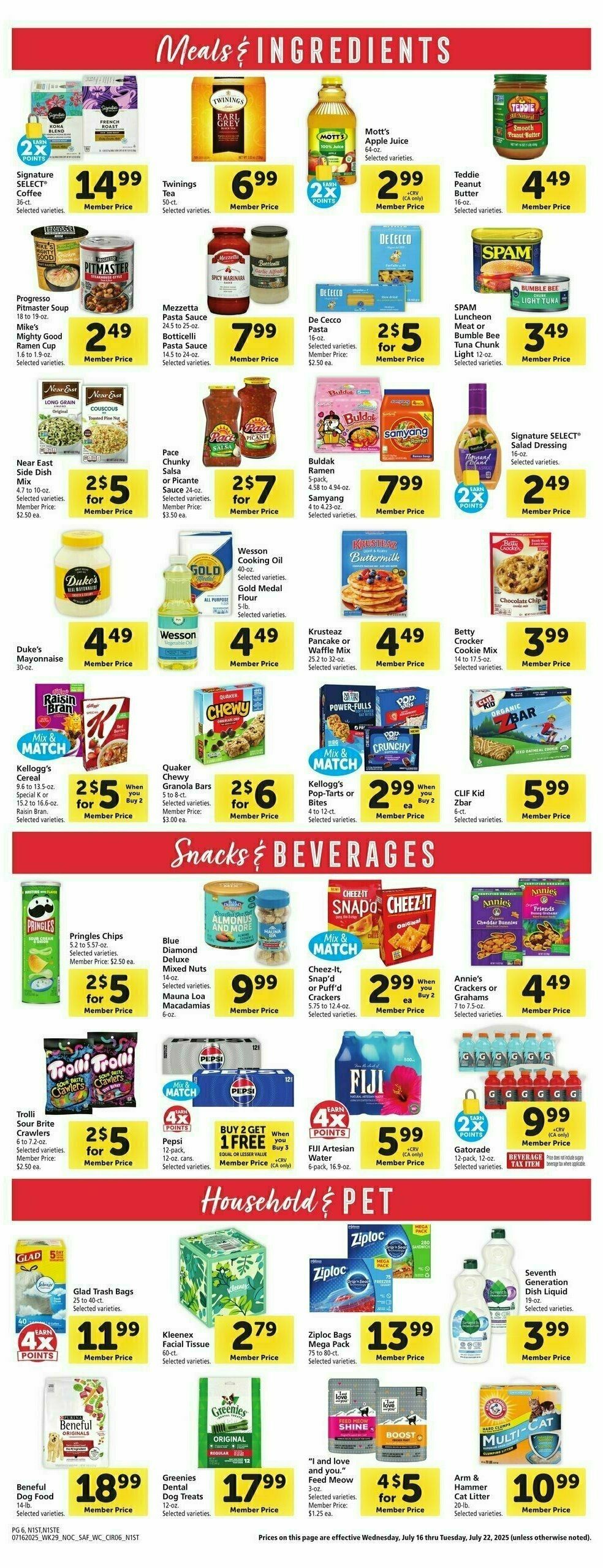 Safeway Weekly Ad from July 16