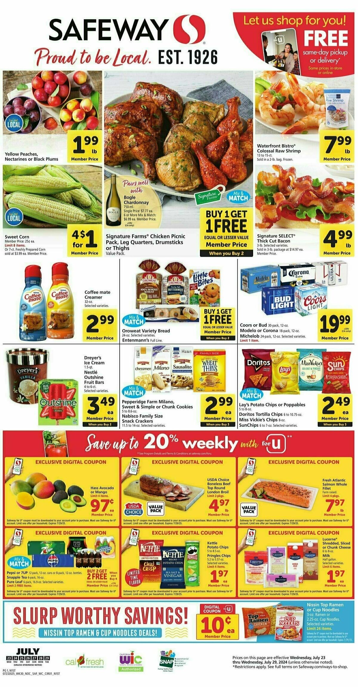 Safeway Weekly Ad from July 23