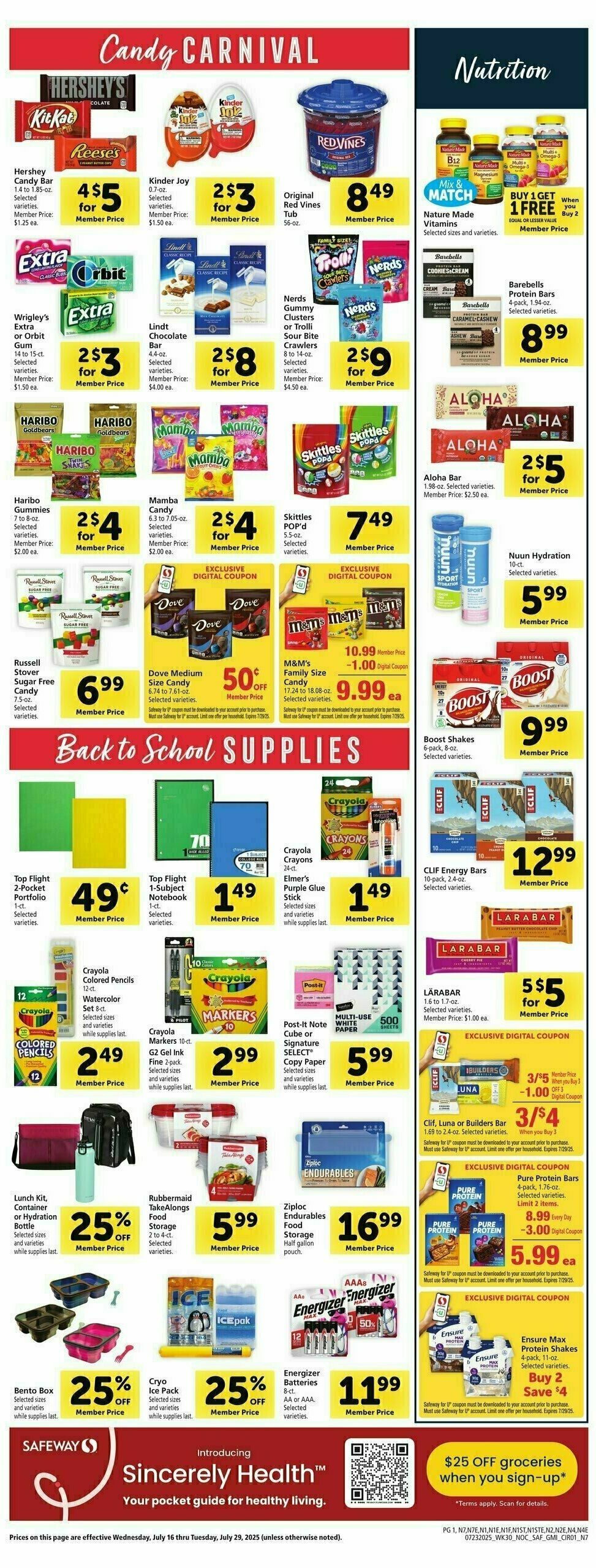 Safeway Weekly Ad from July 23