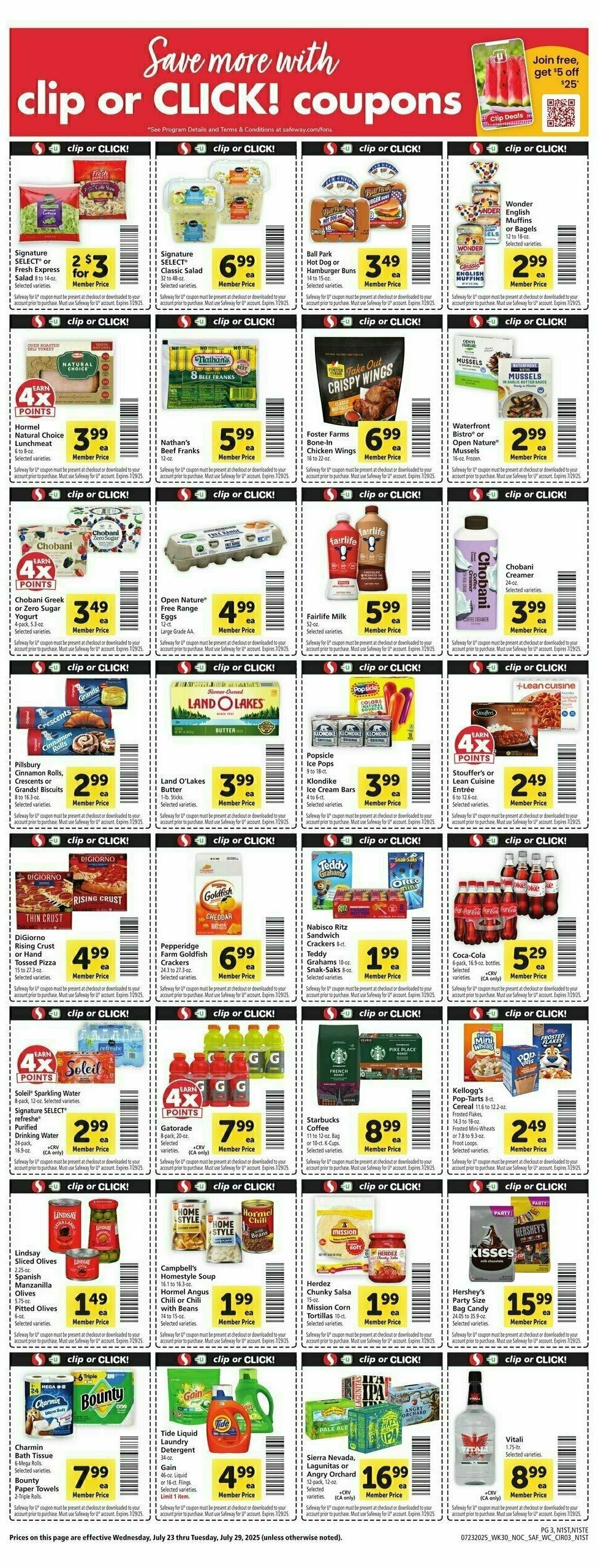 Safeway Weekly Ad from July 23