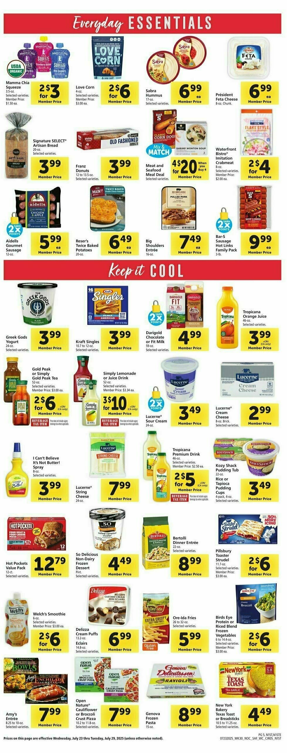 Safeway Weekly Ad from July 23