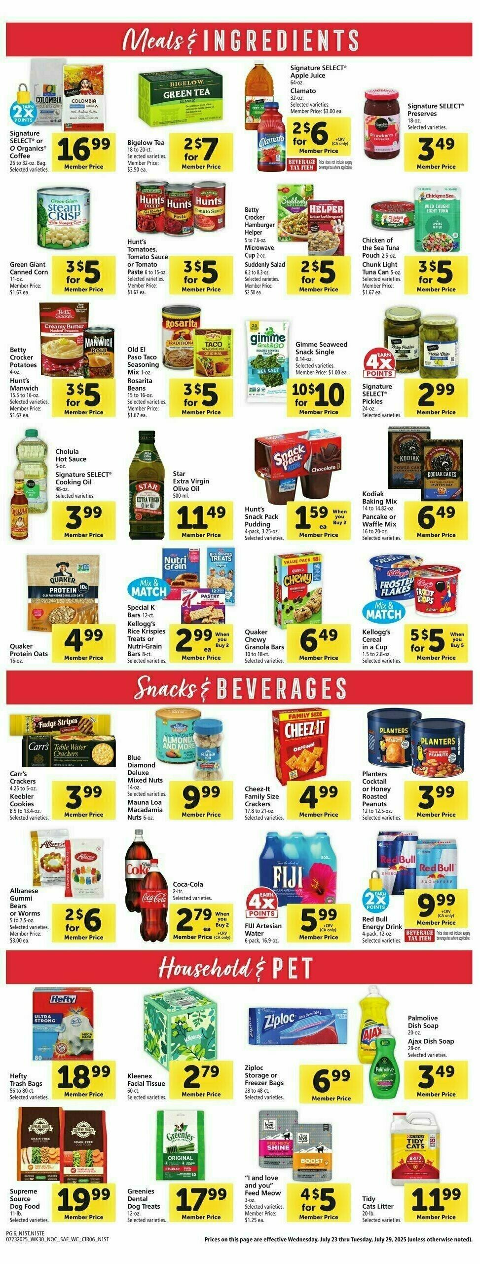 Safeway Weekly Ad from July 23