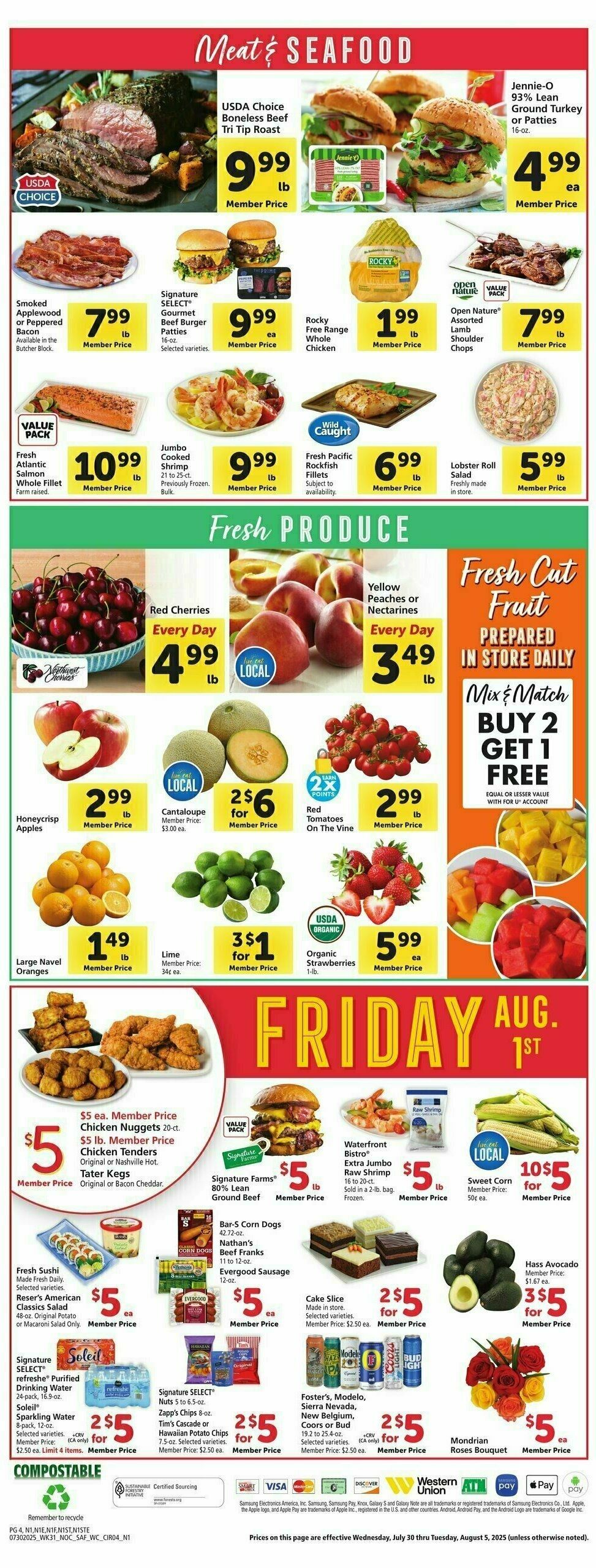 Safeway Weekly Ad from July 30