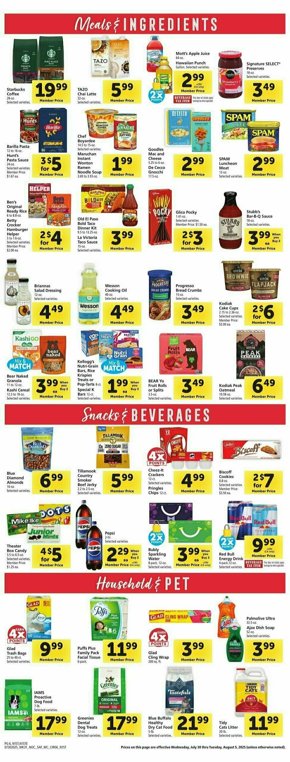 Safeway Weekly Ad from July 30