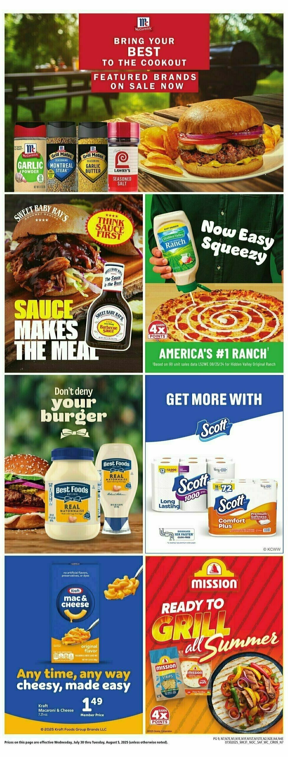 Safeway Weekly Ad from July 30