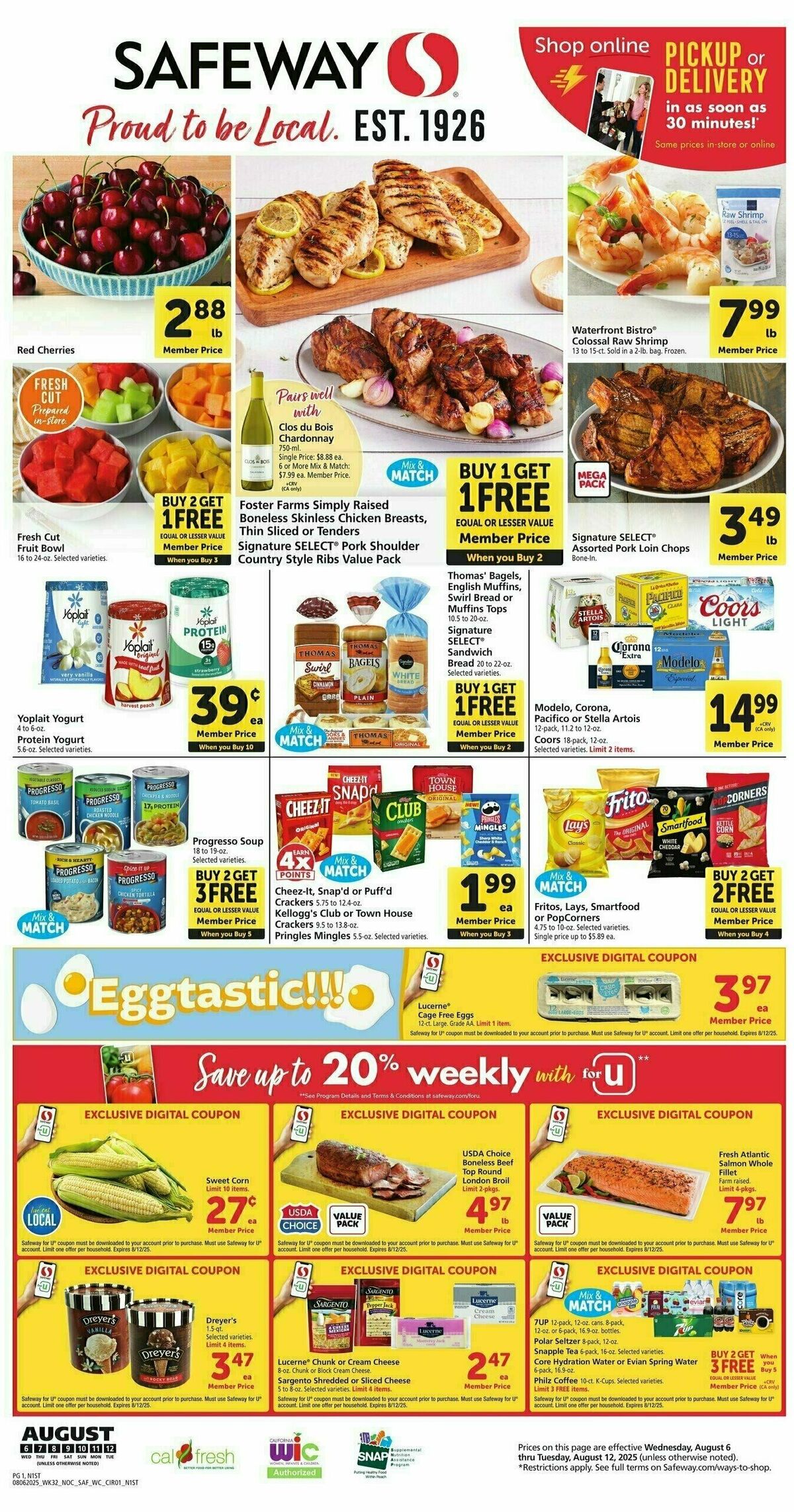 Safeway Weekly Ad from August 6