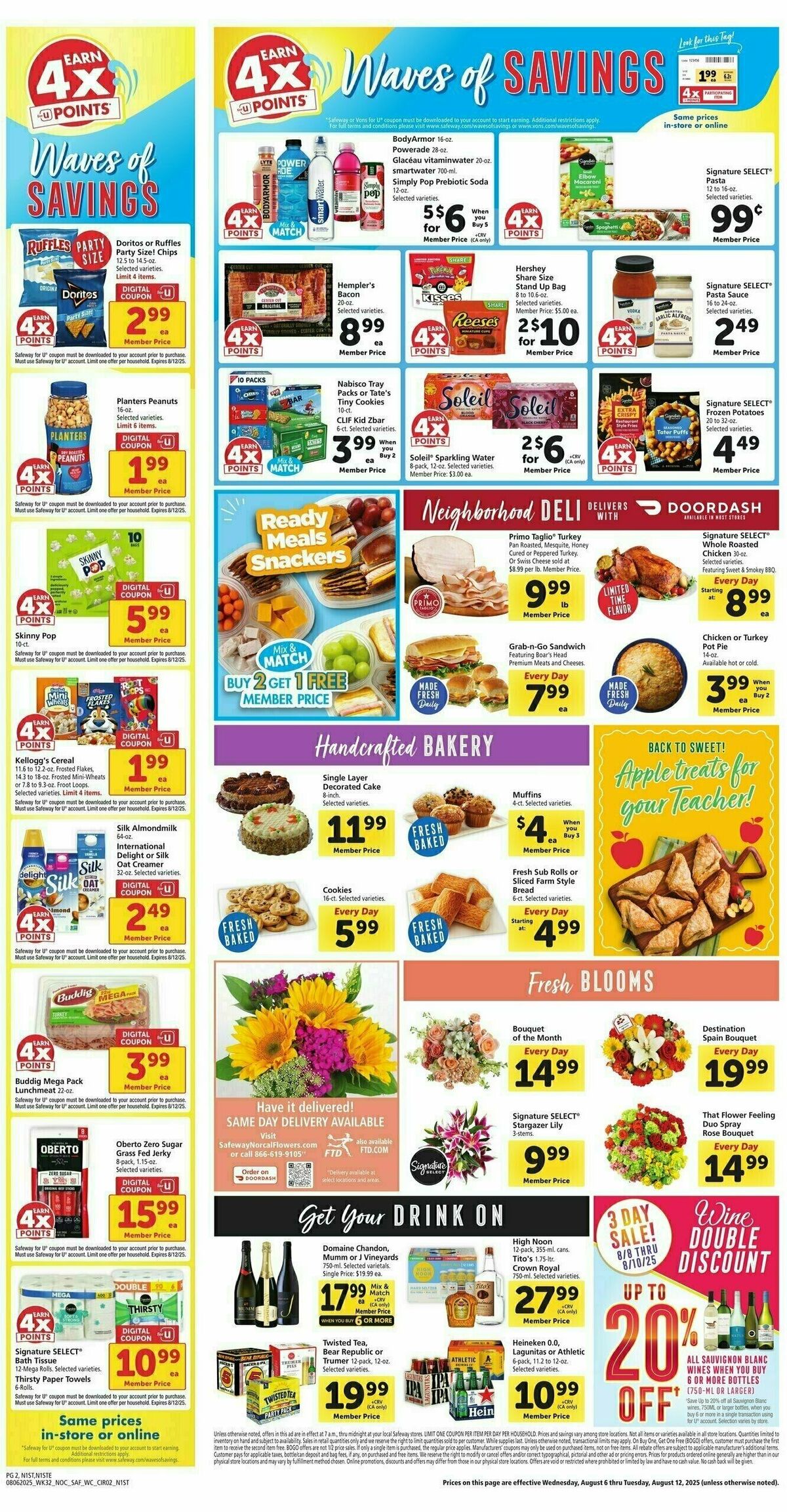 Safeway Weekly Ad from August 6