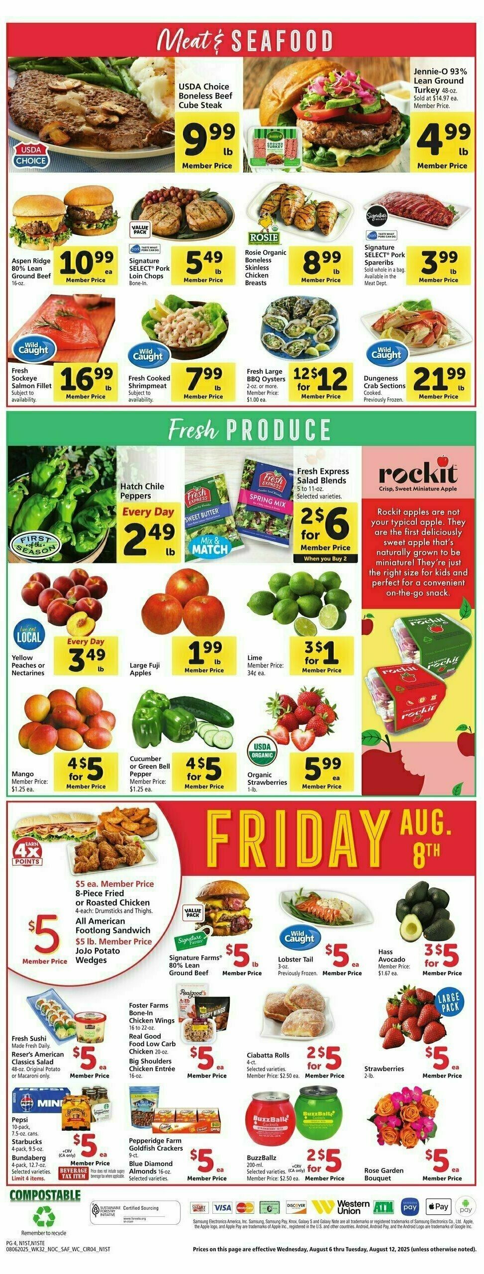 Safeway Weekly Ad from August 6