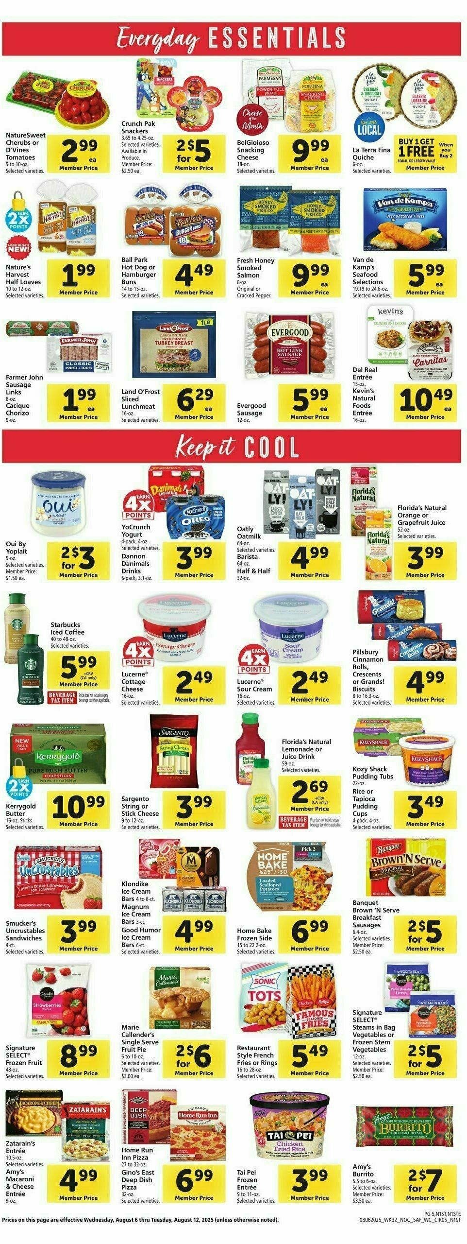 Safeway Weekly Ad from August 6