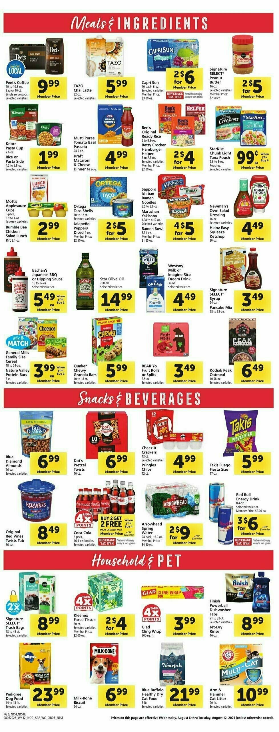 Safeway Weekly Ad from August 6